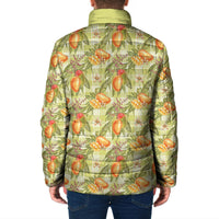 Vintage Hawaii Mango Padded Jacket Yellow Green Hawaiian Palaka