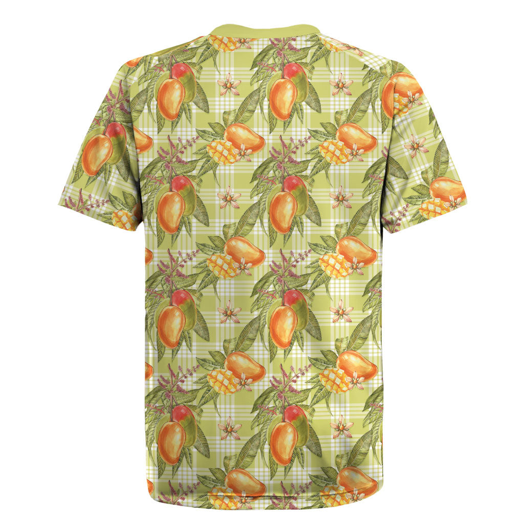 Vintage Hawaii Mango Rugby Jersey Yellow Green Hawaiian Palaka