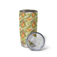 Vintage Hawaii Mango Tumbler Cup Yellow Green Hawaiian Palaka
