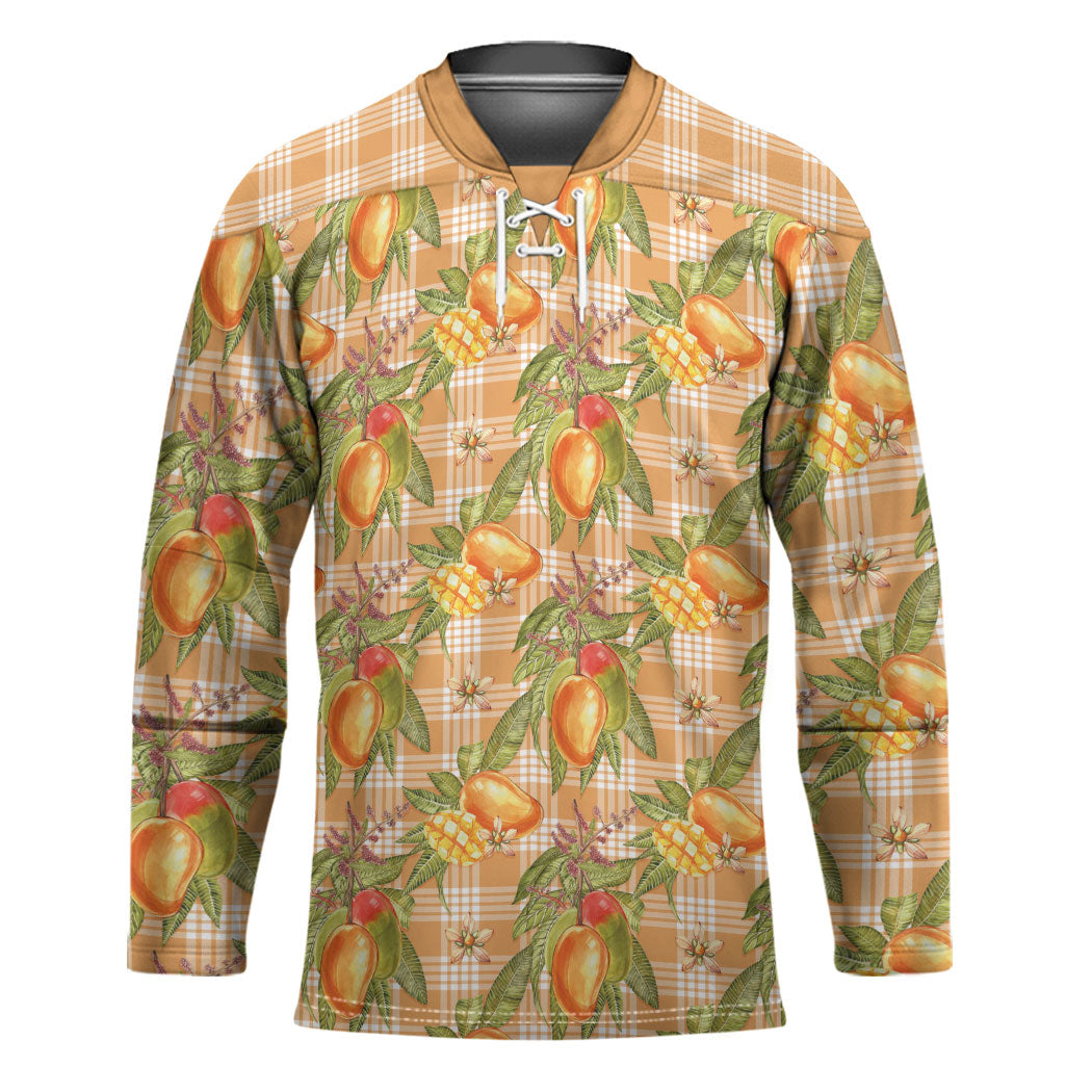 Vintage Hawaii Mango Hockey Jersey Coral Hawaiian Palaka