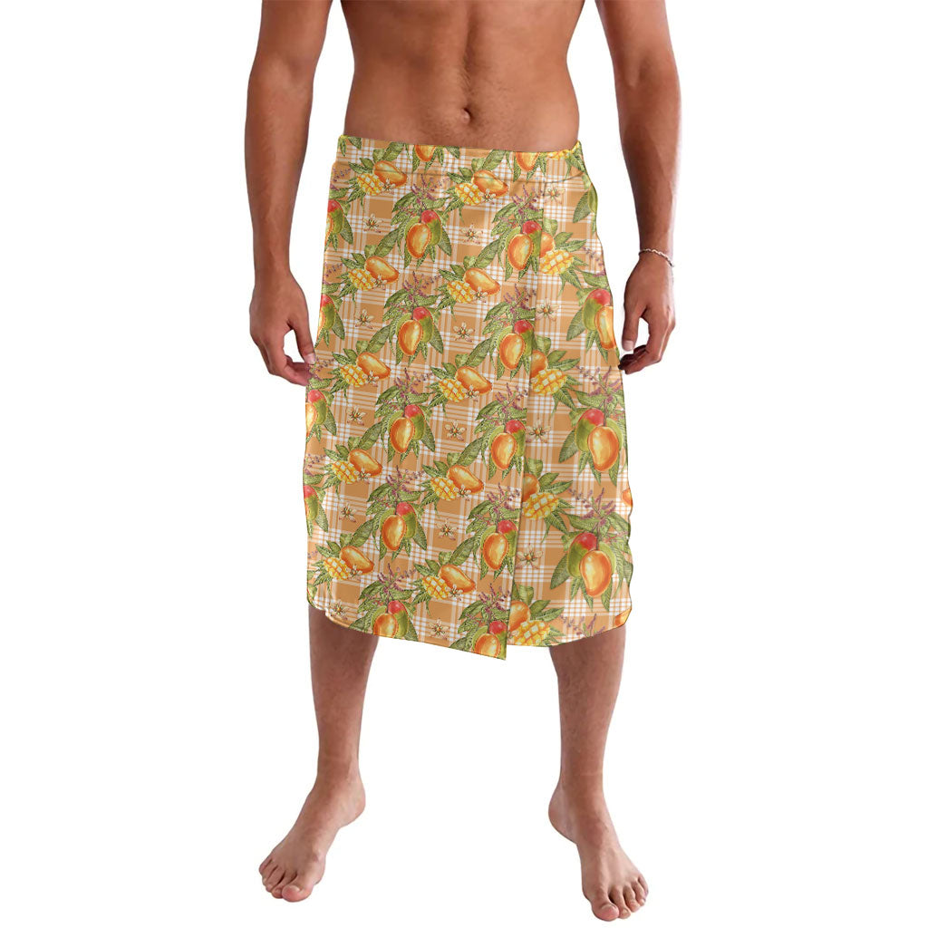 Vintage Hawaii Mango Lavalava Coral Hawaiian Palaka
