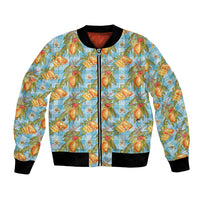 Vintage Hawaii Mango Bomber Jacket Blue Hawaiian Palaka