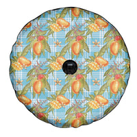 Vintage Hawaii Mango Spare Tire Cover Blue Hawaiian Palaka