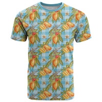 Vintage Hawaii Mango T Shirt Blue Hawaiian Palaka