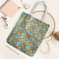 Vintage Hawaii Mango Tote Bag Blue Hawaiian Palaka