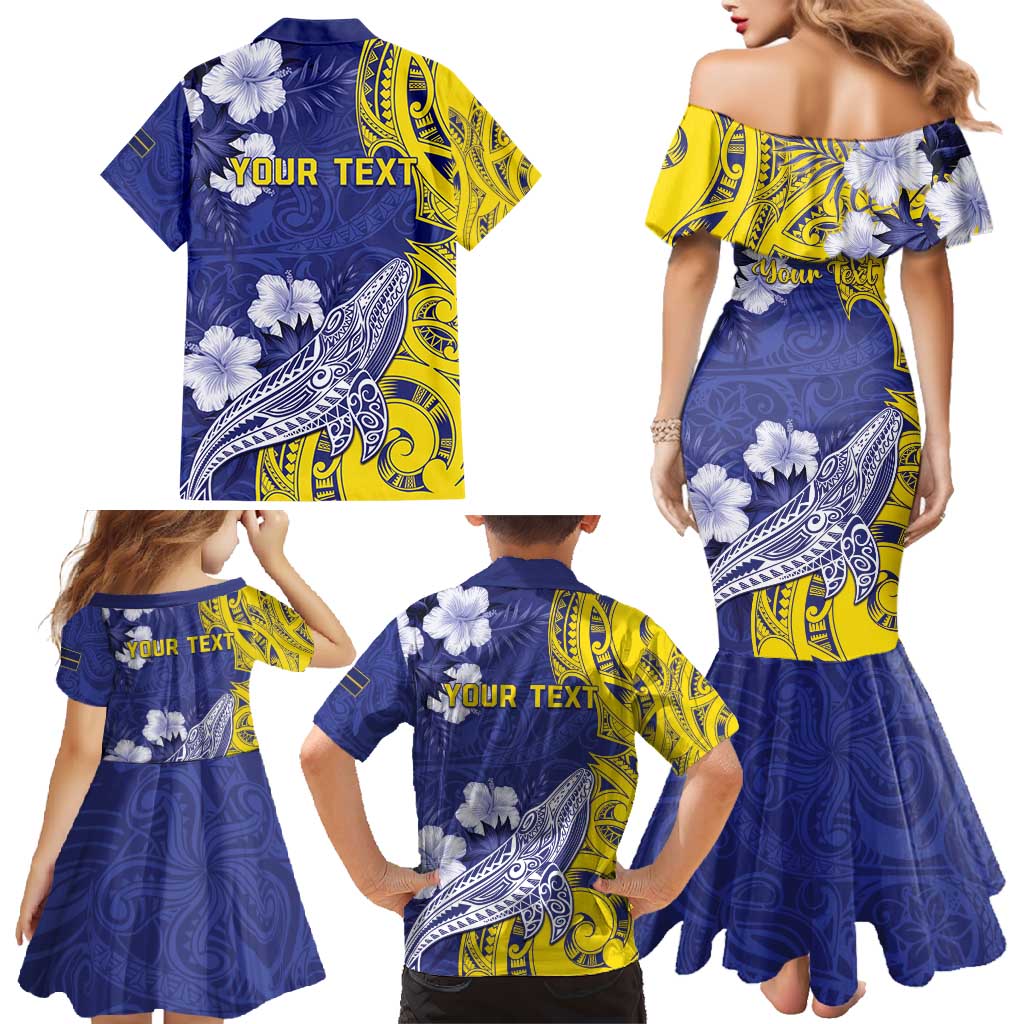 Personalised Nauru 92nd Anniversary Of Angam Family Matching Mermaid Dress and Hawaiian Shirt Polynesian Whale Pattern LT05 - Polynesian Pride