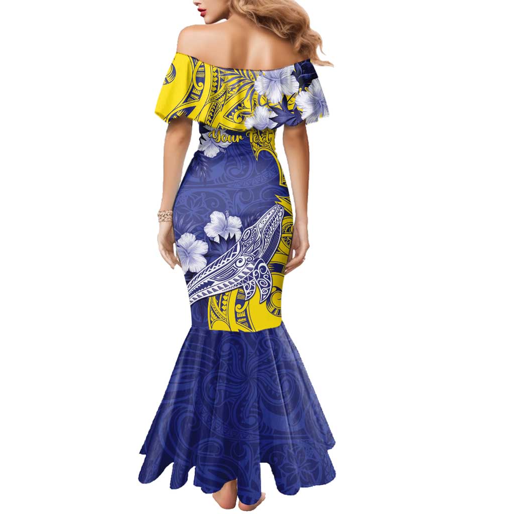 Personalised Nauru 92nd Anniversary Of Angam Family Matching Mermaid Dress and Hawaiian Shirt Polynesian Whale Pattern LT05 - Polynesian Pride