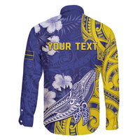 Personalised Nauru 92nd Anniversary Of Angam Family Matching Off Shoulder Short Dress and Hawaiian Shirt Polynesian Whale Pattern LT05 - Polynesian Pride