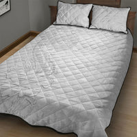 American Samoa White Sunday Quilt Bed Set Polynesian Pattern With Tropical Flowers LT05 - Polynesian Pride