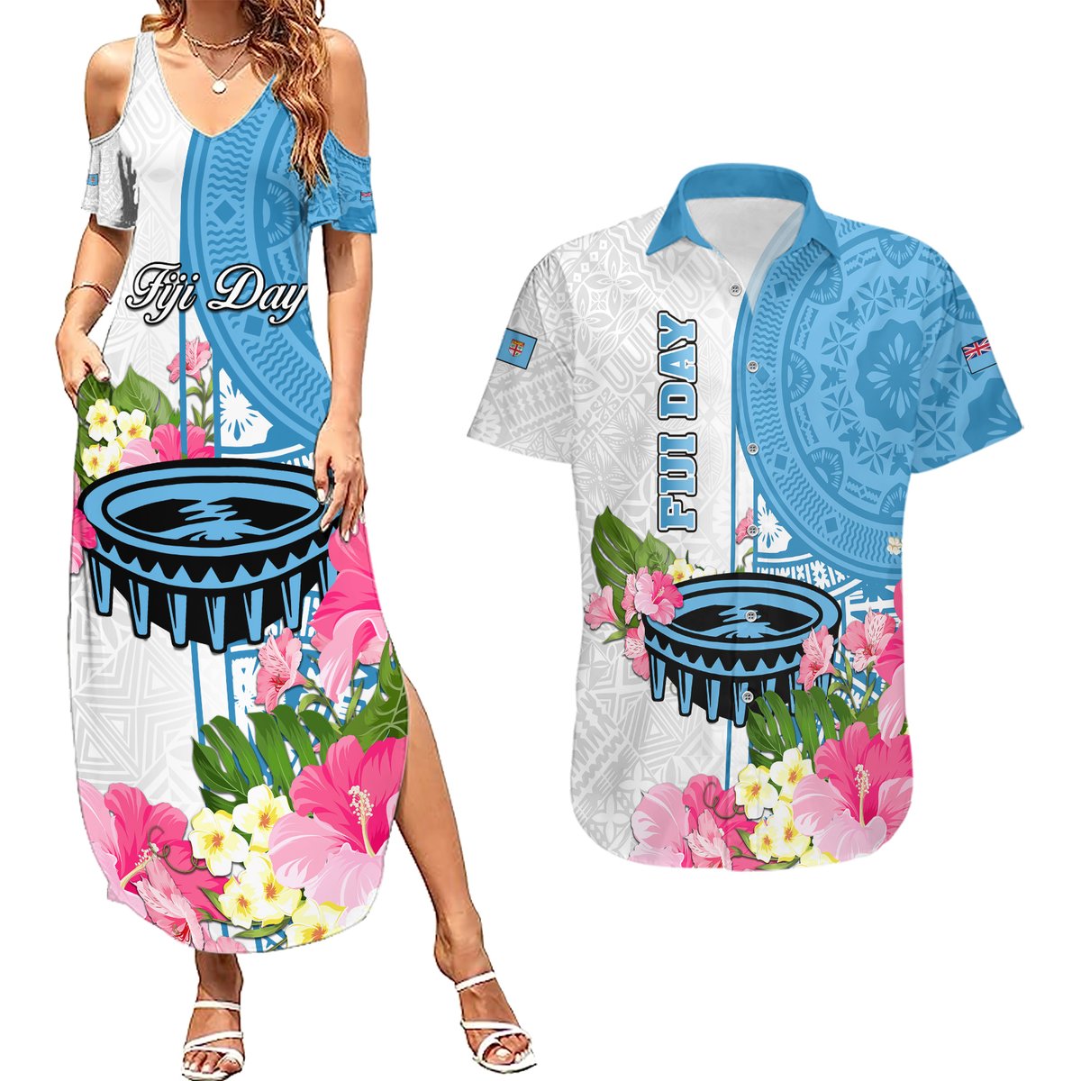 fiji-day-couples-matching-summer-maxi-dress-and-hawaiian-shirt-tanoa-hibiscus-fijian-tapa-masi-pattern