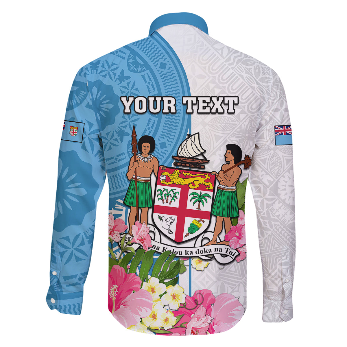 Personalized Fiji Day Family Matching Off Shoulder Short Dress and Hawaiian Shirt Tanoa Hibiscus Fijian Tapa Masi Pattern LT05 - Polynesian Pride