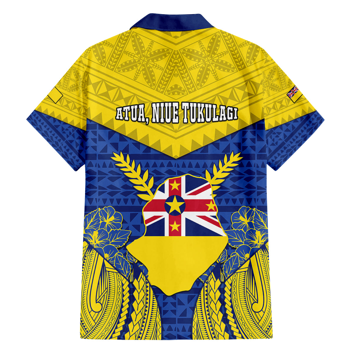 Niue Constitution Day Family Matching Long Sleeve Bodycon Dress and Hawaiian Shirt Coat Of Arms Niuean Hiapo Pattern LT05 - Polynesian Pride