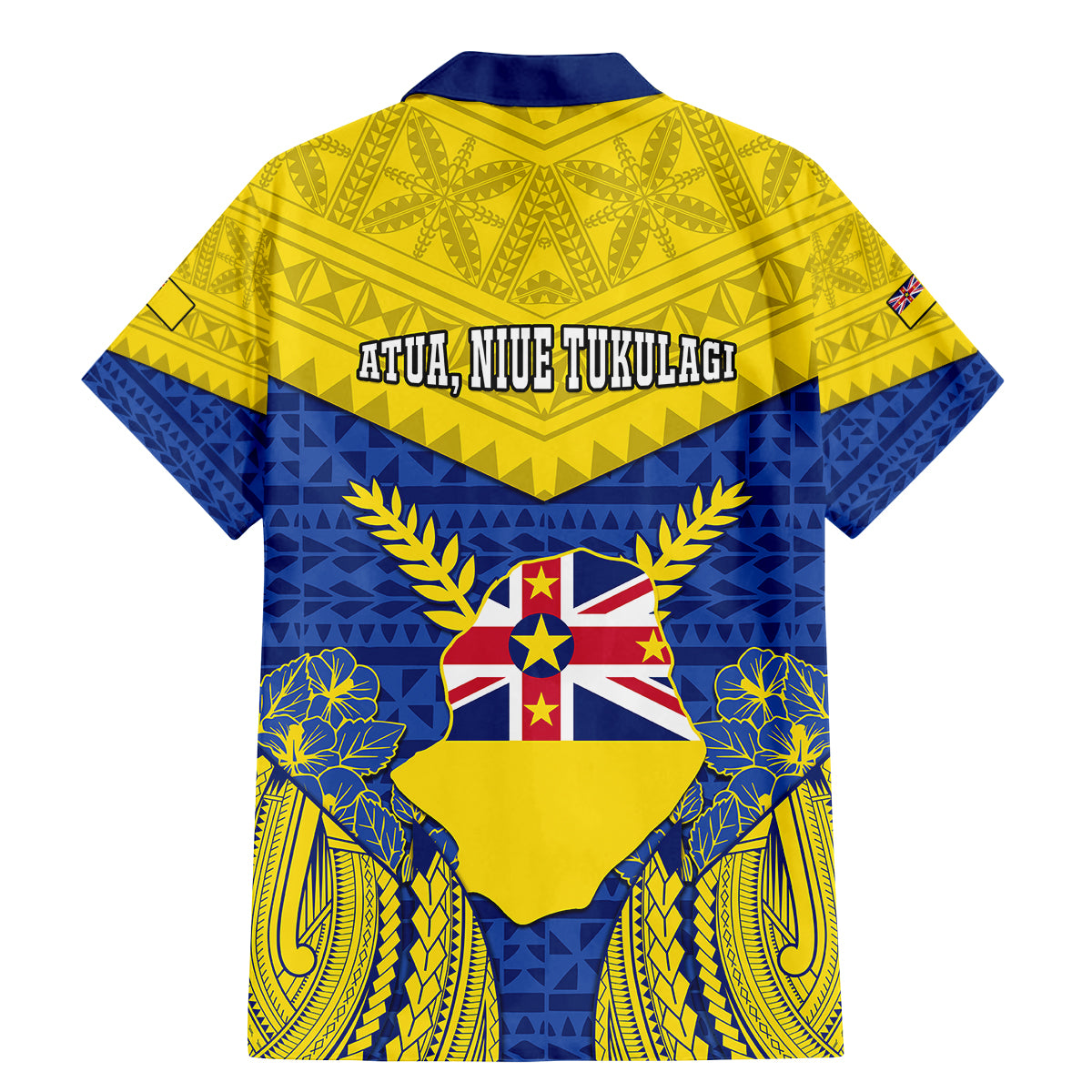 Niue Constitution Day Family Matching Mermaid Dress and Hawaiian Shirt Coat Of Arms Niuean Hiapo Pattern LT05 - Polynesian Pride