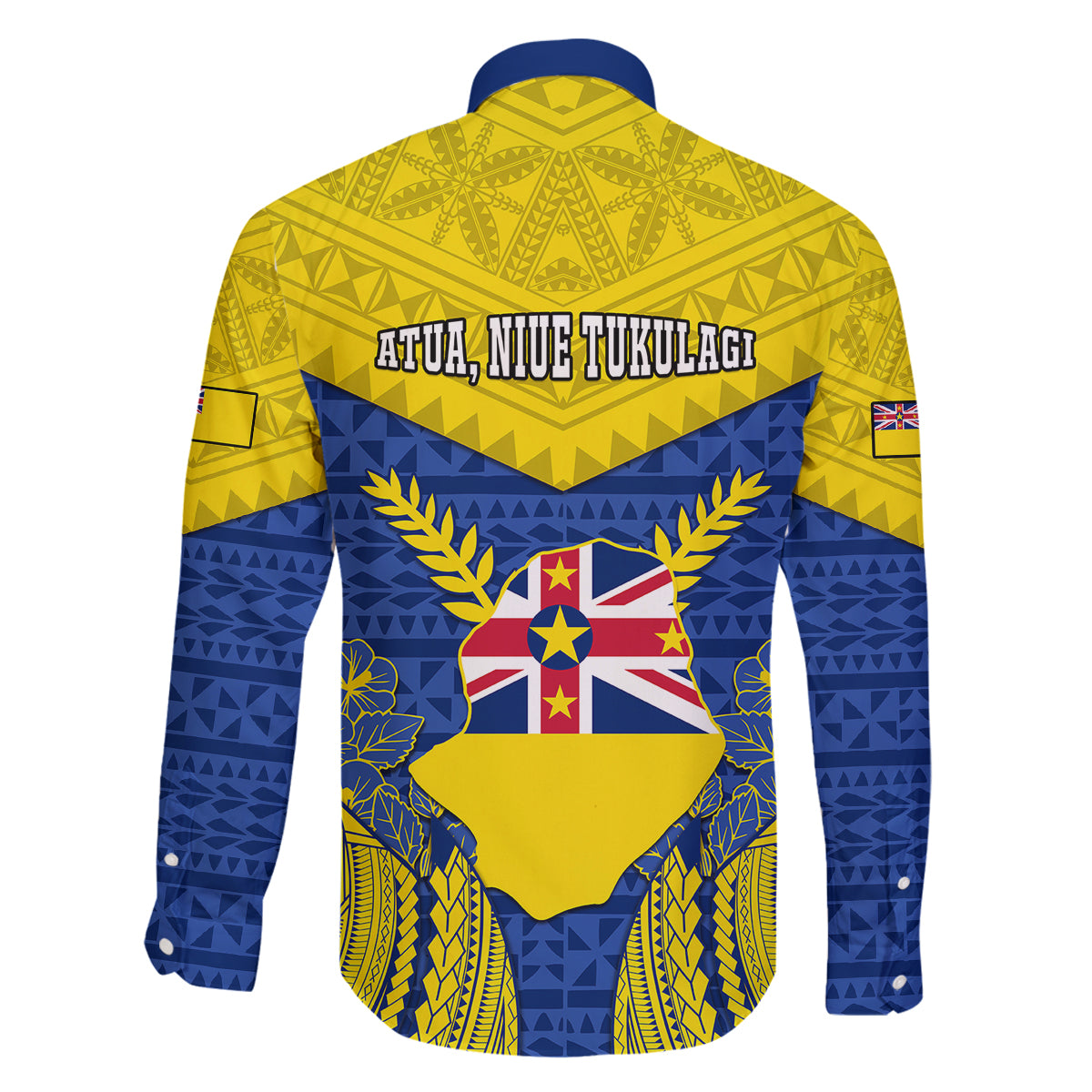 Niue Constitution Day Family Matching Mermaid Dress and Hawaiian Shirt Coat Of Arms Niuean Hiapo Pattern LT05 - Polynesian Pride