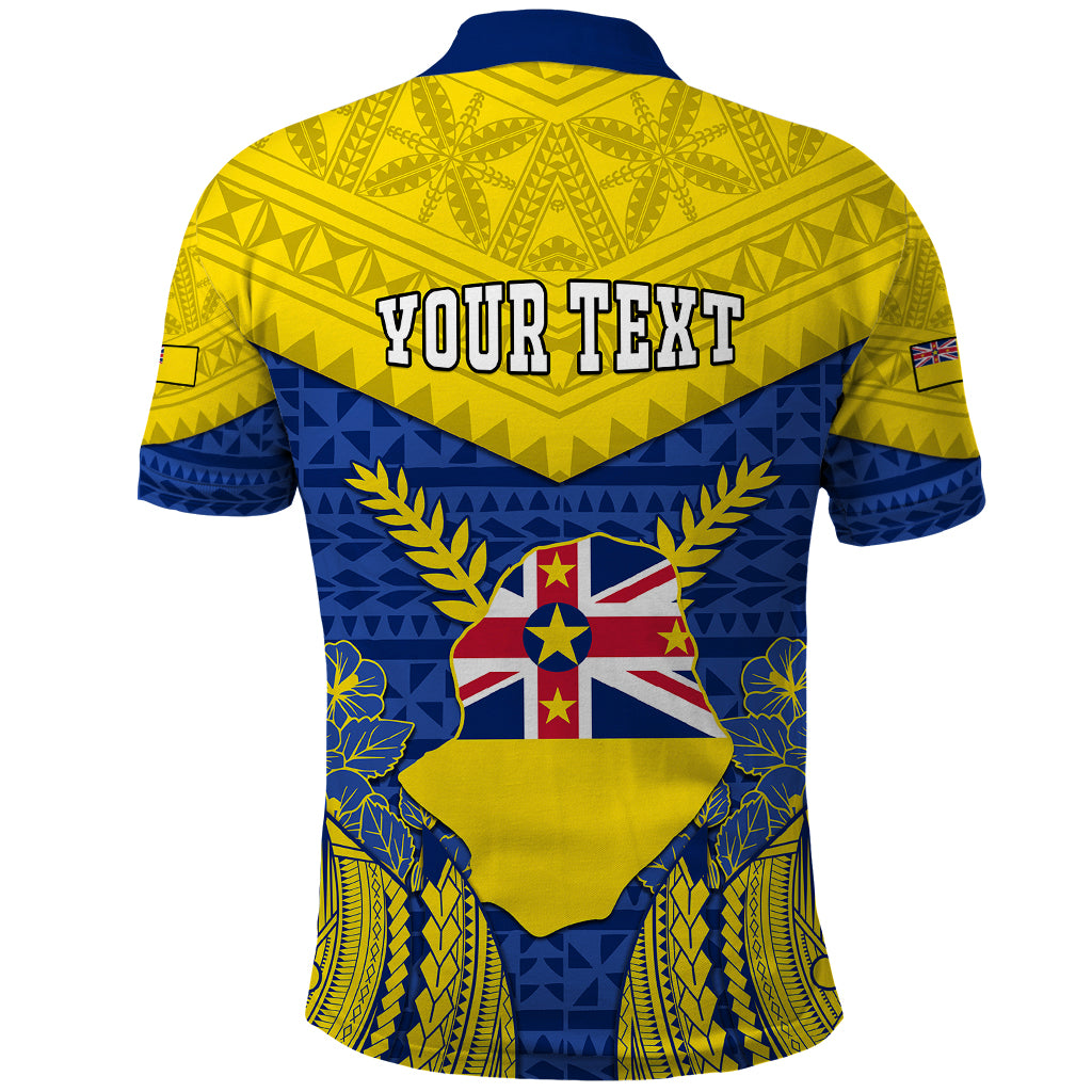 Personalized Niue Constitution Day Polo Shirt Coat Of Arms Niuean Hiapo Pattern LT05 - Polynesian Pride