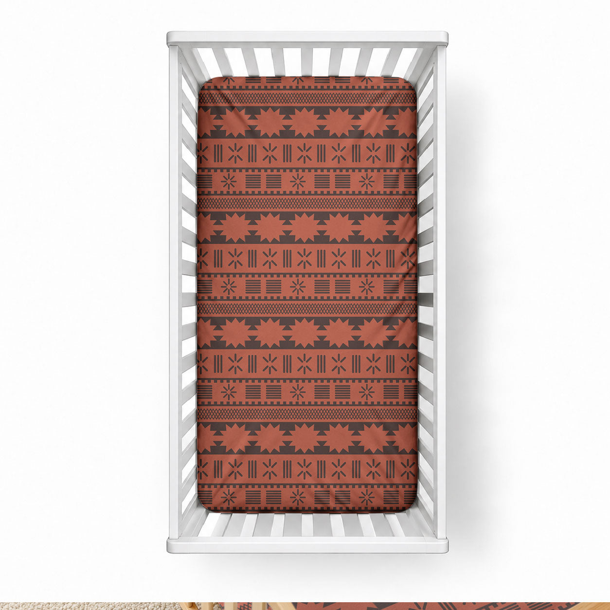 Polynesian Princess Inspired Tapa Pattern Baby Bed Cover LT05 28 × 52 in Red - Polynesian Pride