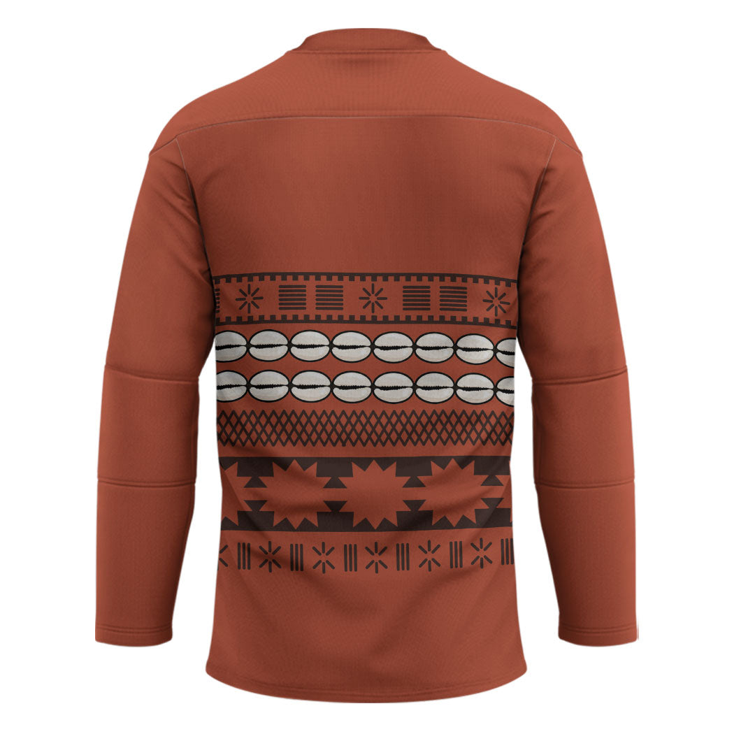 Polynesian Princess Inspired Tapa Pattern Hockey Jersey LT05 - Polynesian Pride