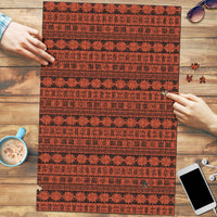 Polynesian Princess Inspired Tapa Pattern Puzzle LT05 Red - Polynesian Pride
