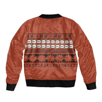 Polynesian Princess Inspired Tapa Pattern Sleeve Zip Bomber Jacket LT05 - Polynesian Pride