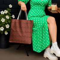 Polynesian Princess Inspired Tapa Pattern Tote Bag LT05 - Polynesian Pride
