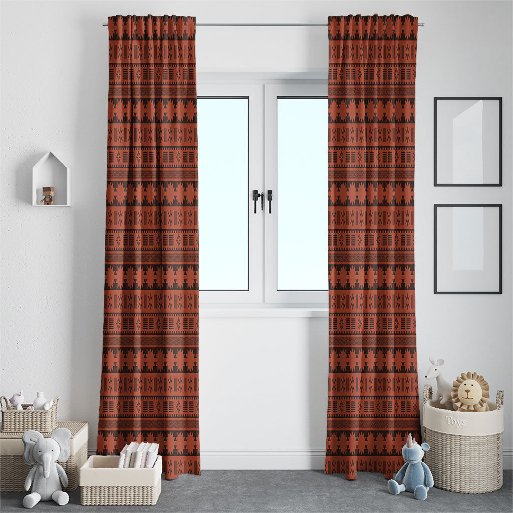 Polynesian Princess Inspired Tapa Pattern Window Curtain LT05 - Polynesian Pride