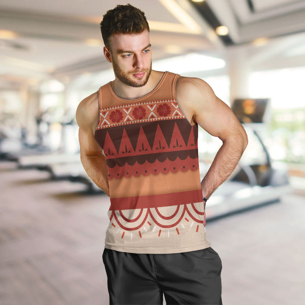 Polynesian Princess Inspired Cosplay Costume Men Tank Top LT05 Multicolor - Polynesian Pride
