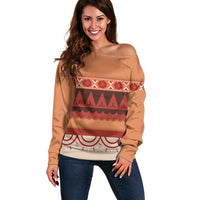 Polynesian Princess Inspired Cosplay Costume Off Shoulder Sweater LT05 Women Multicolor - Polynesian Pride