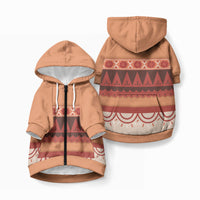Polynesian Princess Inspired Cosplay Costume Pet Hoodie LT05 Zip-up Multicolor - Polynesian Pride