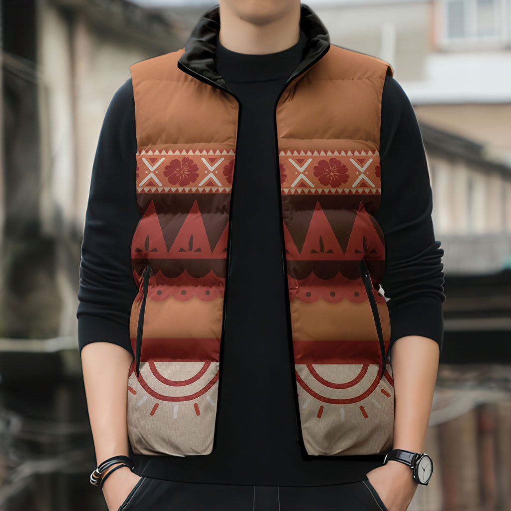 Polynesian Princess Inspired Cosplay Costume Sleeveless Puffer Jacket LT05 - Polynesian Pride