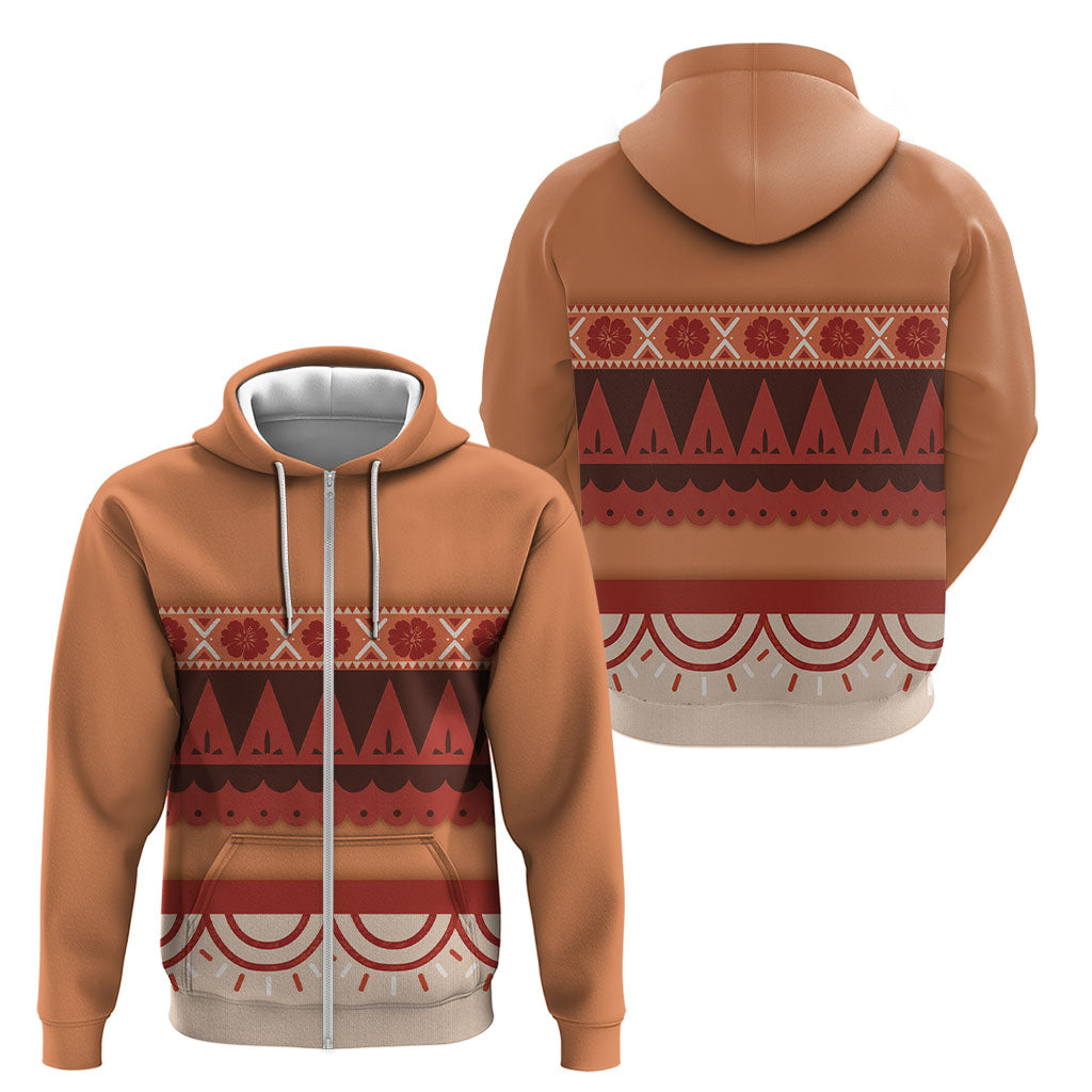 Polynesian Princess Inspired Cosplay Costume Zip Hoodie LT05 - Polynesian Pride