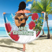 New Zealand Kiwi Christmas Beach Blanket Xmas Vibe