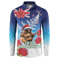 New Zealand Kiwi Christmas Button Sweatshirt Xmas Vibe