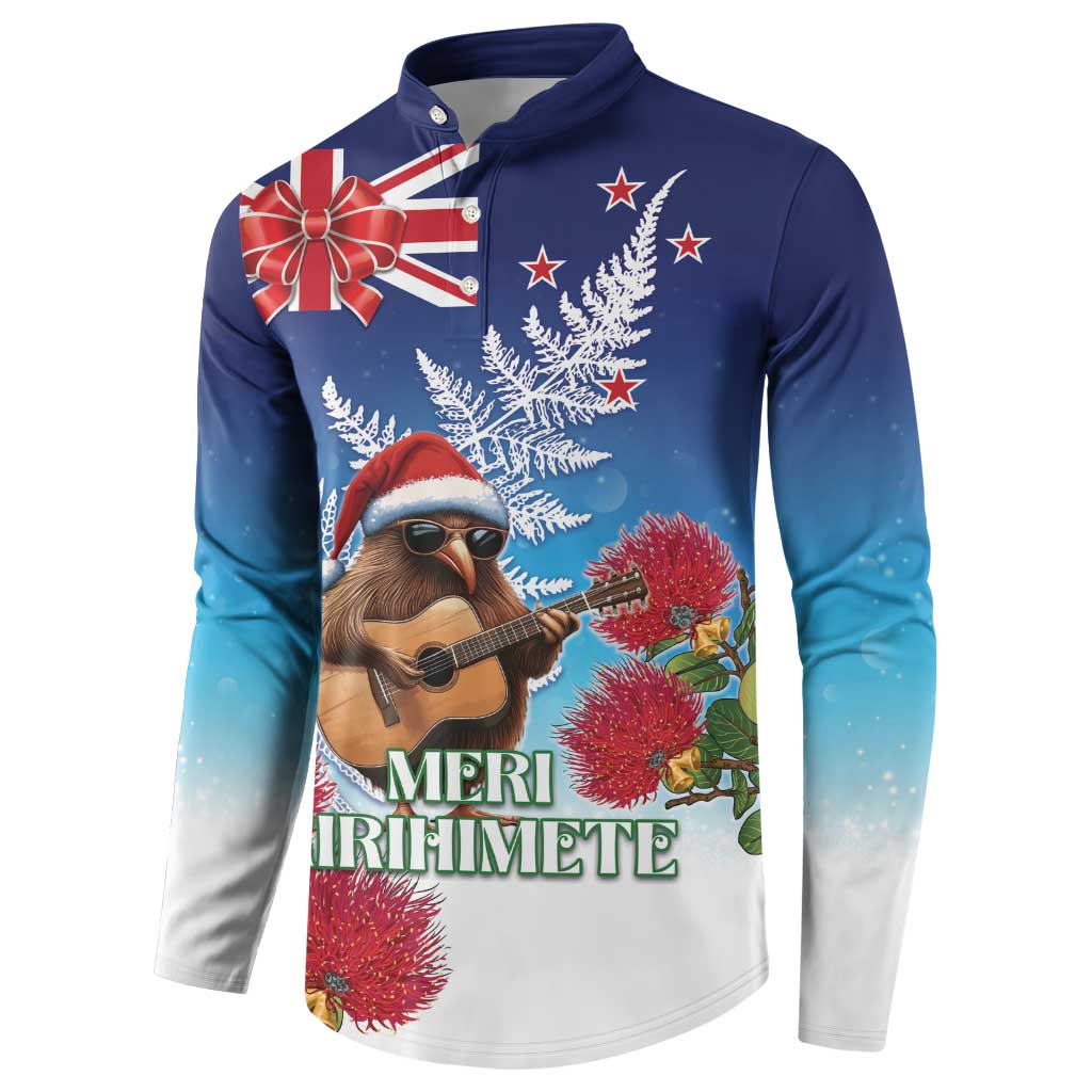 New Zealand Kiwi Christmas Button Sweatshirt Xmas Vibe