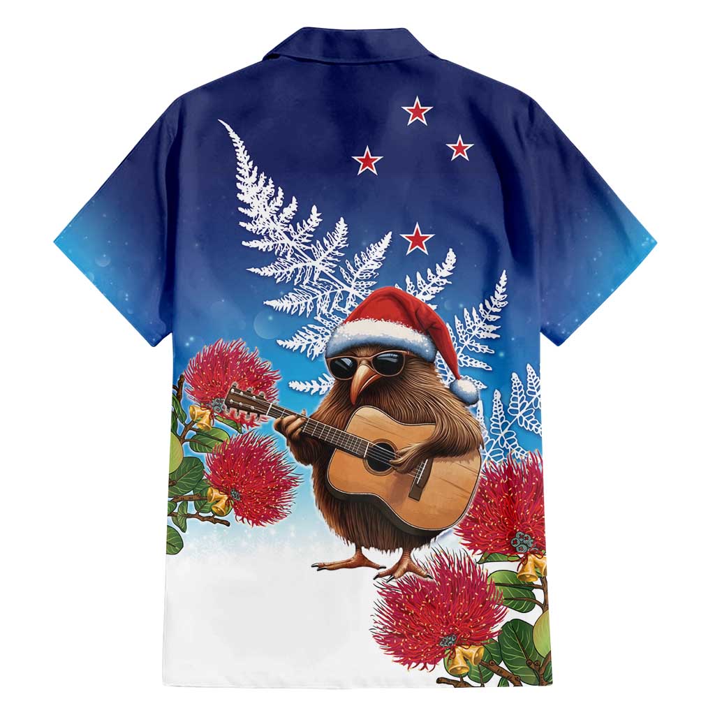 New Zealand Kiwi Christmas Family Matching Tank Maxi Dress and Hawaiian Shirt Xmas Vibe LT05 - Polynesian Pride