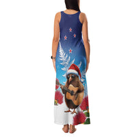 New Zealand Kiwi Christmas Family Matching Tank Maxi Dress and Hawaiian Shirt Xmas Vibe LT05 - Polynesian Pride