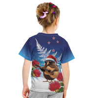 New Zealand Kiwi Christmas Kid T Shirt Xmas Vibe