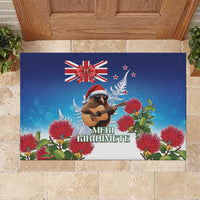 New Zealand Kiwi Christmas Rubber Doormat Xmas Vibe