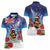 New Zealand Kiwi Christmas Women Polo Shirt Xmas Vibe