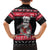 New Zealand Santa Tiki Christmas Family Matching Off The Shoulder Long Sleeve Dress and Hawaiian Shirt Meri Kirihimete