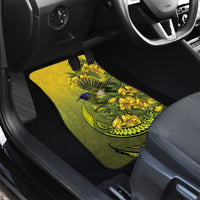 New Zealand Bellbird Car Mats With Kowhai Flowers LT05 - Polynesian Pride