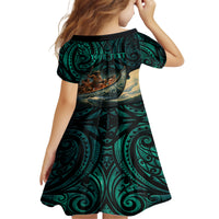 Personalised New Zealand Tamaki Herenga Waka Festival Family Matching Summer Maxi Dress and Hawaiian Shirt Maori Pattern LT05 - Polynesian Pride