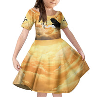 Happy Good Friday Kid Short Sleeve Dress God Will Bless You LT05 KID Gold - Polynesian Pride