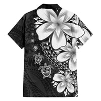 Polynesia Romantic Valentine Family Matching Summer Maxi Dress and Hawaiian Shirt Sea Turtle Couple With Black Plumeria LT05 - Polynesian Pride