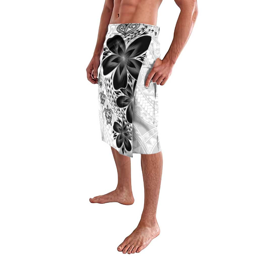 Polynesia Romantic Valentine Lavalava Sea Turtle Couple With White Plumeria