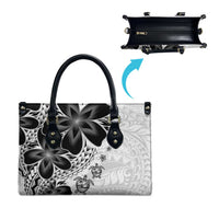 Polynesia Romantic Valentine Leather Bag Sea Turtle Couple With White Plumeria