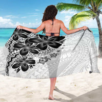 Polynesia Romantic Valentine Sarong Sea Turtle Couple With White Plumeria