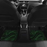 Polynesia Romantic Valentine Car Mats Sea Turtle Couple With Aqua Gradient Plumeria