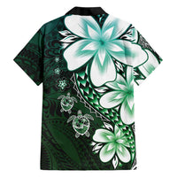 Polynesia Romantic Valentine Family Matching Mermaid Dress and Hawaiian Shirt Sea Turtle Couple With Aqua Gradient Plumeria LT05 - Polynesian Pride