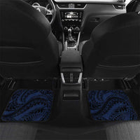 Polynesia Romantic Valentine Car Mats Sea Turtle Couple With Purple Gradient Plumeria