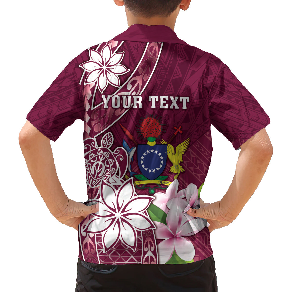 Personalised Cook Island Mangaia Gospel Day Family Matching Long Sleeve Bodycon Dress and Hawaiian Shirt Floral Tribal Pattern LT05 - Polynesian Pride